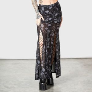 killstar waxwork maxi skirt size XL